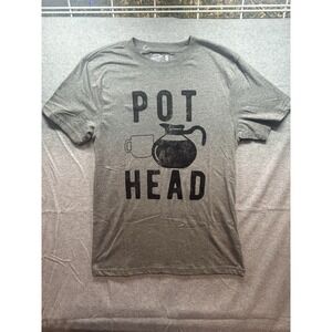 Men's Small Graphic Pot Head T-Shirt Weed Marijuana Streetwear